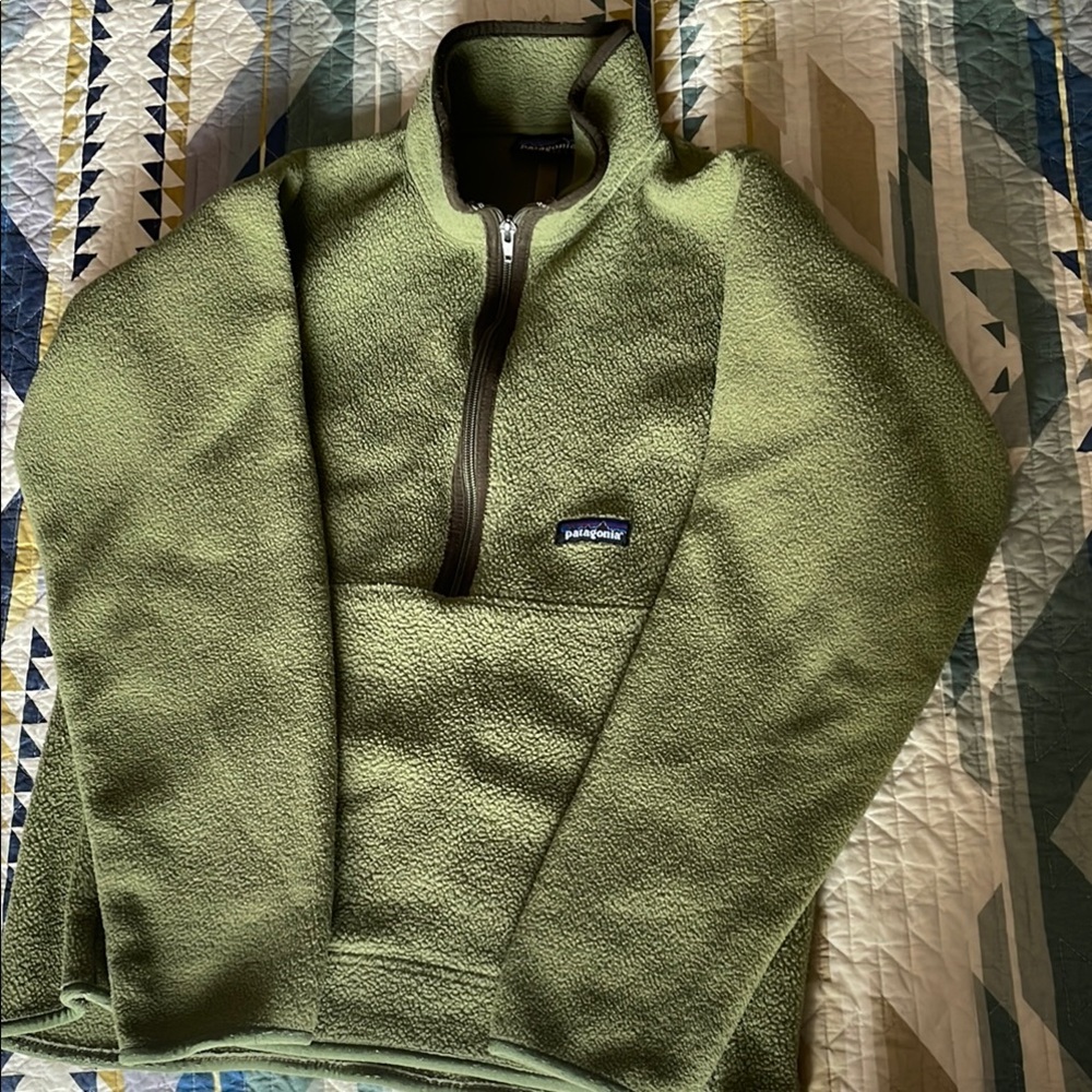 Patagonia Synchilla Green Fleece Sweater
